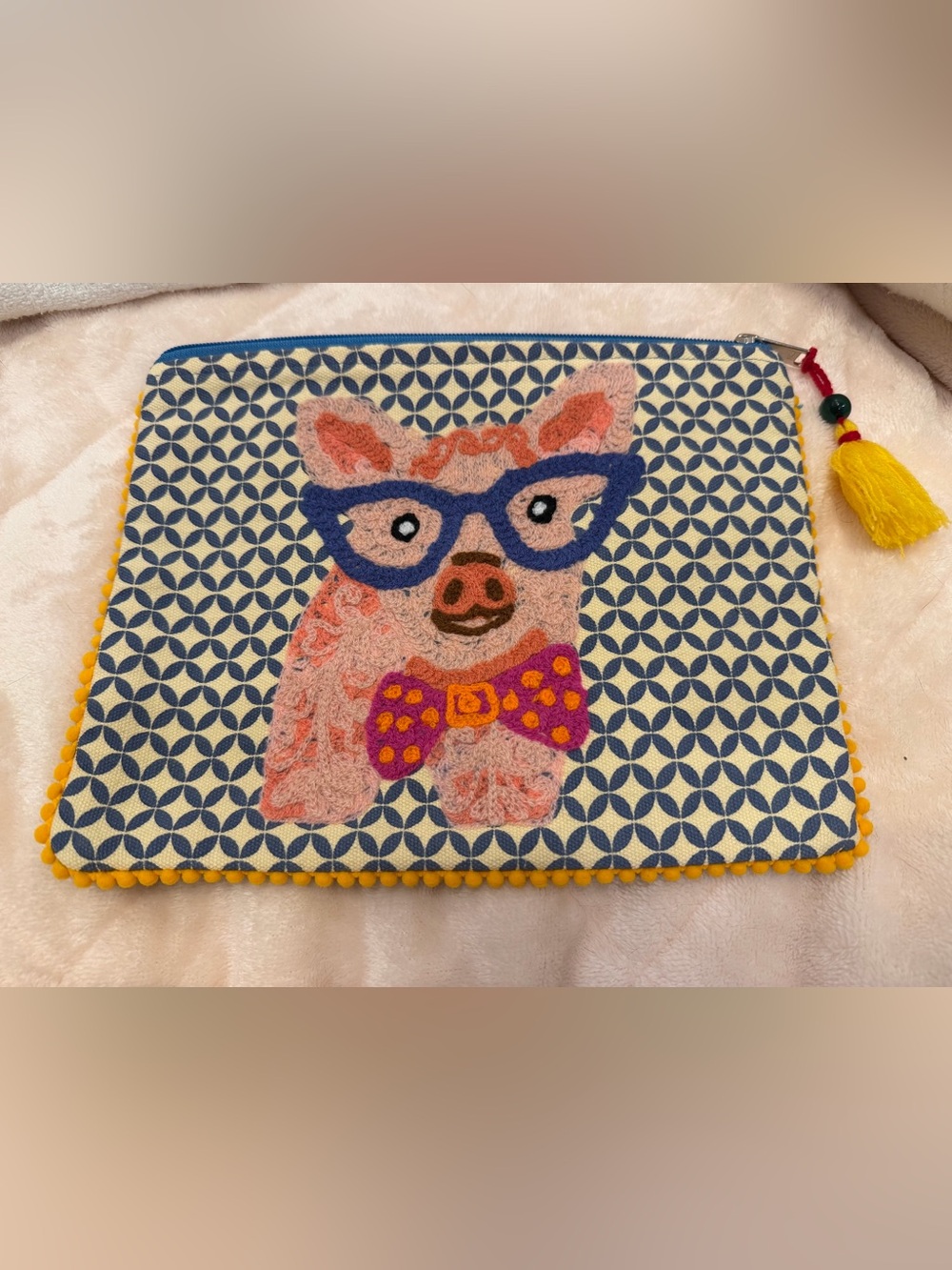 Karma Living Pig Pouch Small with Tassel